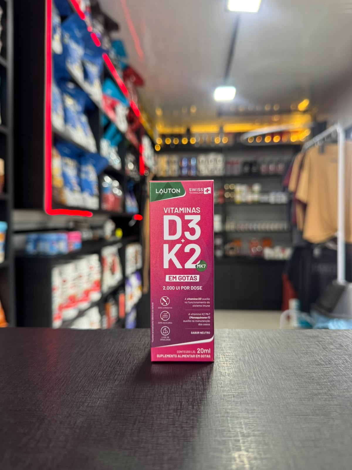 Vitaminas D3 + K2 MK7 20ml em Gotas