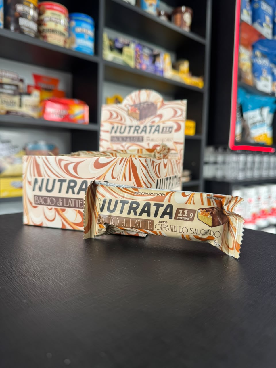 Barrinha de Proteína Nutrata & Bacio di Latte Caramello Salgado 45g